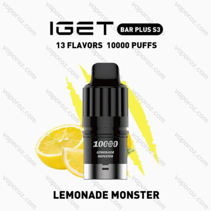 IGET BAR PLUS S3 POD - Lemonade Monster