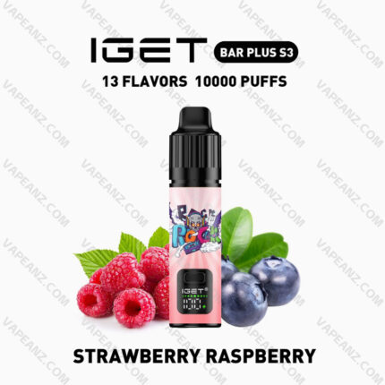 IGET BAR PLUS S3 KIT - Strawberry Raspberry