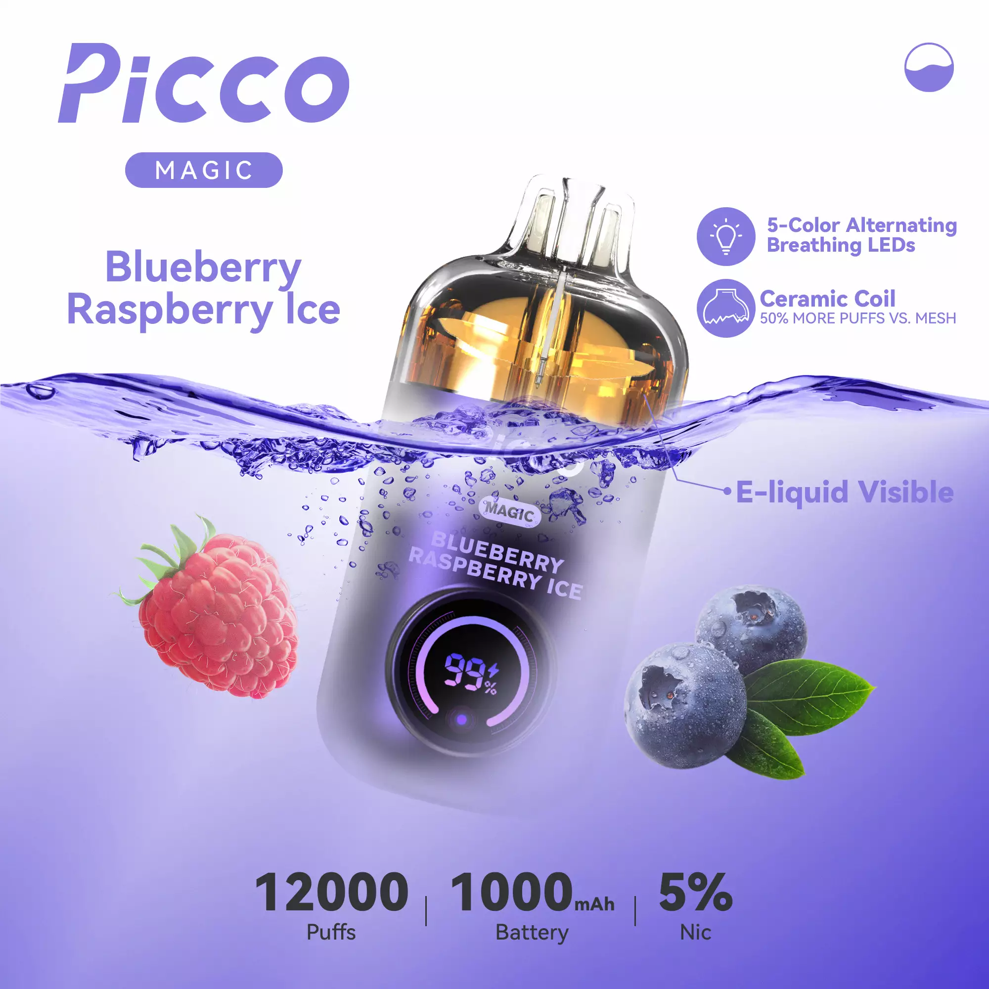 Blueberry Raspberry lce