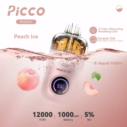 PICCO MAGIC 12000 - Peach Ice