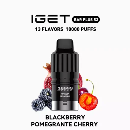 IGET BAR PLUS S3 POD - Blackberry Pomegranate Cherry